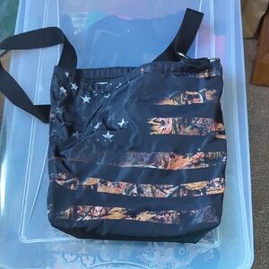 Stylish Black and Multicolor Men's Bag